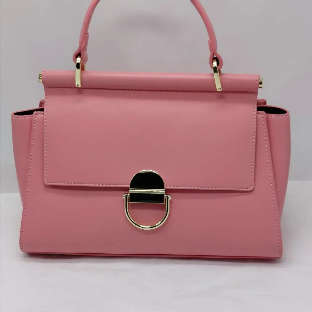 Womens Satchel Handbag Pink Quiet Luxury Coquette Office Chic Wedding Party